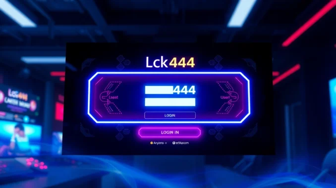 0tak Secure ck444 login page with vibrant interface and clear navigation, ensuring easy access for players.