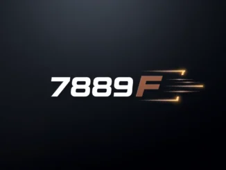 Detailed close-up of the 789F logo with modern design and metallic finish, showcasing branding excellence and technological sophistication.