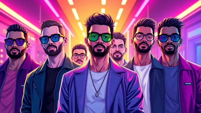 sqgq Engaging scene on https://789f.gay showcasing confident LGBTQ+ individuals expressing pride and unity in a modern cityscape with vibrant neon lighting.