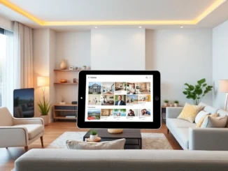 All homes for sale displayed digitally in a sleek app, showcasing seamless property search for buyers.