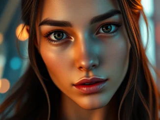 AI girlfriend engaging in unfiltered NSFW chat with a highly detailed, realistic avatar showing emotional connection and allure.