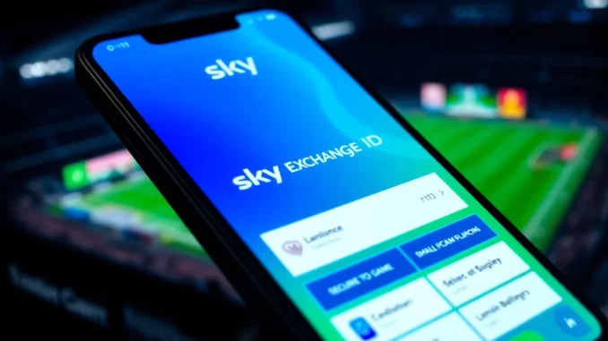 Sky Exchange ID verification process on mobile device demonstrating safe online betting registration in India.