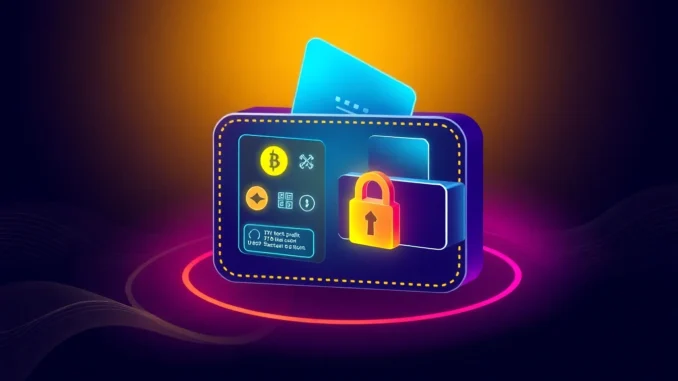 3wpk Advanced crypto wallet with secure blockchain interface and digital assets, emphasizing