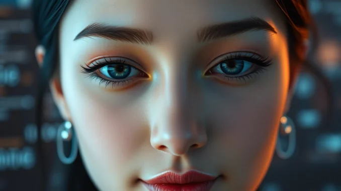 AI girlfriend engaging in a natural, unfiltered NSFW chat with a realistic, expressive digital avatar, emphasizing intimacy and authenticity.