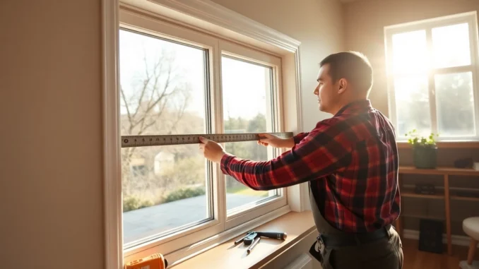 Efficient replacement window installers near me upgrading vinyl windows in a sunny home.