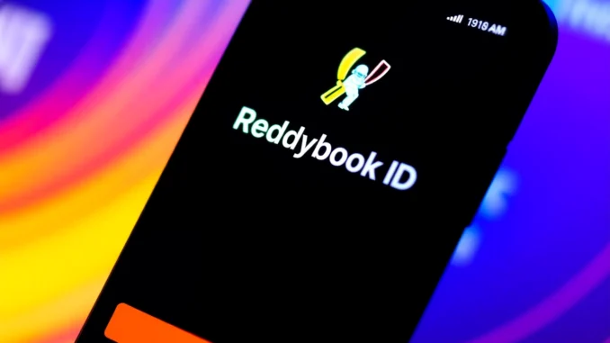 Secure Reddybook ID login screen on mobile device, showcasing easy access and user-friendly interface for online cricket betting in India.