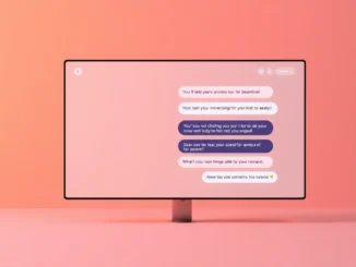 Engaging Ai sex chat interface showing a seductive conversation on a sleek device screen for immersive virtual intimacy experiences.