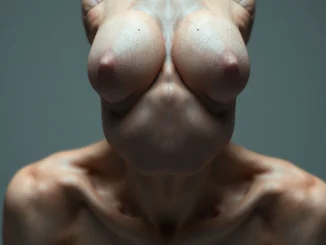 Stunning hyper-realistic NSFW AI scene with detailed figures and emotional expressions, emphasizing realism for nsfw ai content.