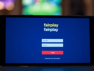 Screenshot showing the fairplay login interface on mobile with a clean design, highlighting secure login and quick access for users.