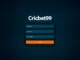 Cricket betting platform Cricbet99 login page showcasing user login fields with engaging