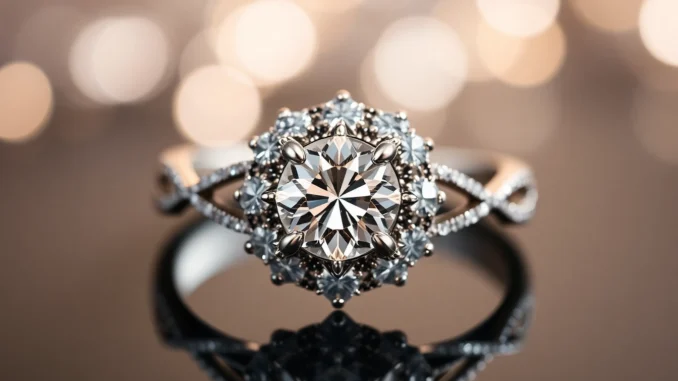Beautiful custom engagement rings showcasing unique designs and sparkling diamonds for special