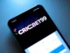The Cricbet99 login page on a smartphone showing secure access to online cricket betting