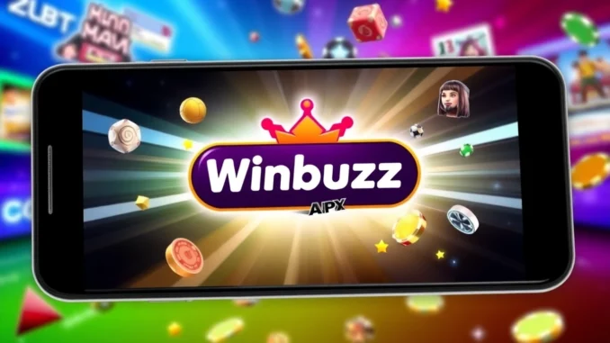 psgu Downloading Winbuzz Apk on Android device with vibrant gaming interface and engaging visuals